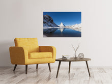 Laden Sie das Bild in den Galerie-Viewer, Leinwandbild Der Riffelsee am Matterhorn