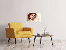 Laden Sie das Bild in den Galerie-Viewer, Leinwandbild Romantisches Portrait einer Schönheit