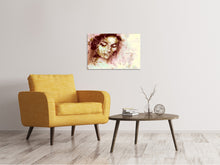 Laden Sie das Bild in den Galerie-Viewer, Leinwandbild Romantisches Portrait einer Schönheit