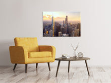 Laden Sie das Bild in den Galerie-Viewer, Leinwandbild Skyline Chicago