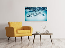 Laden Sie das Bild in den Galerie-Viewer, Leinwandbild Eiswürfel-Quadro