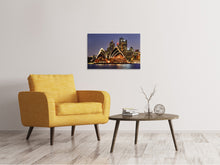 Laden Sie das Bild in den Galerie-Viewer, Leinwandbild Skyline Mit dem Boot vor Sydney
