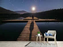 Laden Sie das Bild in den Galerie-Viewer, Fototapete Allein bei Vollmond