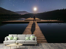 Laden Sie das Bild in den Galerie-Viewer, Fototapete Allein bei Vollmond