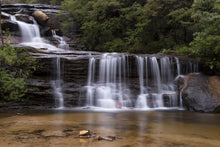 Laden Sie das Bild in den Galerie-Viewer, Fototapete Am Ende des Wasserfalls