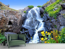 Laden Sie das Bild in den Galerie-Viewer, Fototapete Bewegender Wasserfall