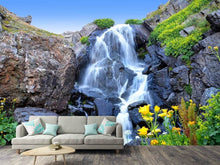 Laden Sie das Bild in den Galerie-Viewer, Fototapete Bewegender Wasserfall