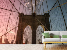 Laden Sie das Bild in den Galerie-Viewer, Fototapete Brooklyn Bridge Close up