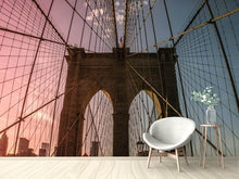 Laden Sie das Bild in den Galerie-Viewer, Fototapete Brooklyn Bridge Close up