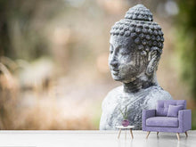 Laden Sie das Bild in den Galerie-Viewer, Fototapete Buddha aus Stein