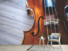 Laden Sie das Bild in den Galerie-Viewer, Fototapete Close up Violine
