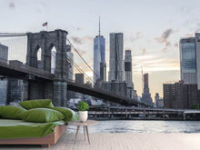 Laden Sie das Bild in den Galerie-Viewer, Fototapete Die Brooklyn Bridge am Abend