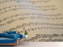 Laden Sie das Bild in den Galerie-Viewer, Fototapete Die Musiknoten