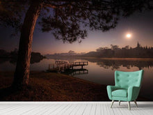 Laden Sie das Bild in den Galerie-Viewer, Fototapete Ein See am Wald