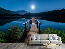 Laden Sie das Bild in den Galerie-Viewer, Fototapete Eine Nacht bei Vollmond