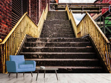 Laden Sie das Bild in den Galerie-Viewer, Fototapete Fabrik-Treppe