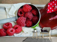 Laden Sie das Bild in den Galerie-Viewer, Fototapete Frische Himbeeren