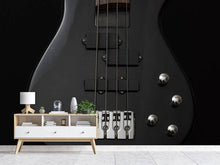 Laden Sie das Bild in den Galerie-Viewer, Fototapete Gitarre ganz in schwarz