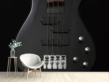 Laden Sie das Bild in den Galerie-Viewer, Fototapete Gitarre ganz in schwarz