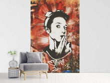 Laden Sie das Bild in den Galerie-Viewer, Fototapete Graffiti Portrait