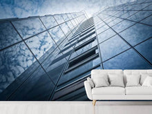 Laden Sie das Bild in den Galerie-Viewer, Fototapete Hochhaus in den Wolken