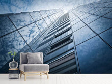 Laden Sie das Bild in den Galerie-Viewer, Fototapete Hochhaus in den Wolken