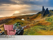 Laden Sie das Bild in den Galerie-Viewer, Fototapete Idyllische Berglandschaft
