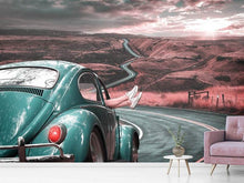 Laden Sie das Bild in den Galerie-Viewer, Fototapete Mit dem Oldtimer unterwegs