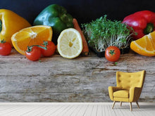 Laden Sie das Bild in den Galerie-Viewer, Fototapete Obst und Gemüse