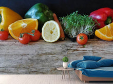 Laden Sie das Bild in den Galerie-Viewer, Fototapete Obst und Gemüse