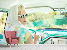 Laden Sie das Bild in den Galerie-Viewer, Fototapete Retro Lady