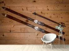 Laden Sie das Bild in den Galerie-Viewer, Fototapete Retro Ski