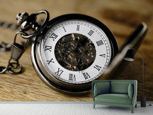 Laden Sie das Bild in den Galerie-Viewer, Fototapete Retro Uhr