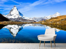 Laden Sie das Bild in den Galerie-Viewer, Fototapete Riffelsee Zermatt
