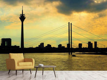 Laden Sie das Bild in den Galerie-Viewer, Fototapete Skyline im Abendlicht