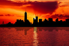 Laden Sie das Bild in den Galerie-Viewer, Fototapete Skyline NYC in der Abenddämmerung