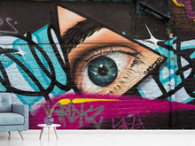 Laden Sie das Bild in den Galerie-Viewer, Fototapete Street Art Das Auge