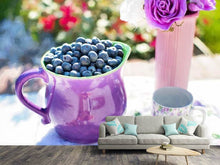 Laden Sie das Bild in den Galerie-Viewer, Fototapete Süsse Blaubeeren
