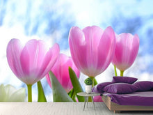 Laden Sie das Bild in den Galerie-Viewer, Fototapete Tulpen in der Natur