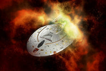Laden Sie das Bild in den Galerie-Viewer, Fototapete Ufo im All