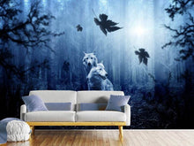 Laden Sie das Bild in den Galerie-Viewer, Fototapete Wolfs Paar