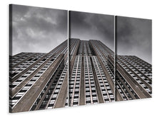 Laden Sie das Bild in den Galerie-Viewer, Leinwandbild 3-teilig Empire State Building