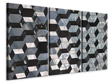 Laden Sie das Bild in den Galerie-Viewer, Leinwandbild 3-teilig 3D Design