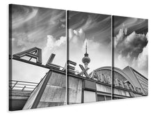 Laden Sie das Bild in den Galerie-Viewer, Leinwandbild 3-teilig Alexanderplatz