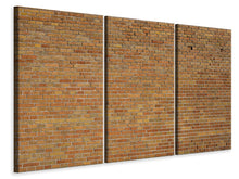 Laden Sie das Bild in den Galerie-Viewer, Leinwandbild 3-teilig Backsteinhintergrund