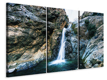 Laden Sie das Bild in den Galerie-Viewer, Leinwandbild 3-teilig Bewegtes Wasser