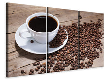 Laden Sie das Bild in den Galerie-Viewer, Leinwandbild 3-teilig Coffee