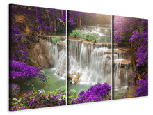 Laden Sie das Bild in den Galerie-Viewer, Leinwandbild 3-teilig Garten Eden