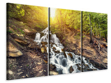 Laden Sie das Bild in den Galerie-Viewer, Leinwandbild 3-teilig Naturschönheit