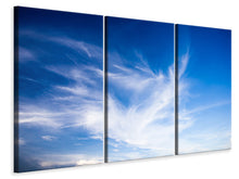 Laden Sie das Bild in den Galerie-Viewer, Leinwandbild 3-teilig Schleierwolken
